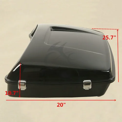 Vista 3 de XFMT - Respaldo trasero y cajuela para Harley Davidson Touring Glide, Style 3