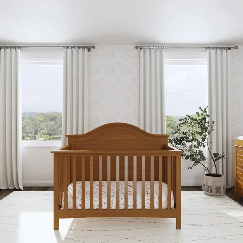 Vista 5 de Carter's by Davinci Nolan - Cuna convertible 4 en 1 en castaño, certificado Greenguard Gold