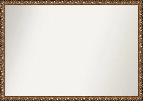 Vista 26 de Amanti Art Espejo de baño de bronce para sobre fregadero, 29 x 19 pulgadas, espejo rectangular de bronce antiguo, marco de madera tradicional