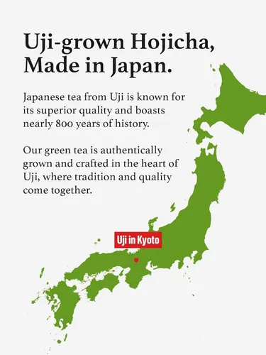 Vista 8 de Polvo Hojicha de HAYASHIYA, Uji de Kyoto, Polvo de Té Verde Tostado Japonés para Latte, Bajo en cafeína (60 g / 2.1 oz)