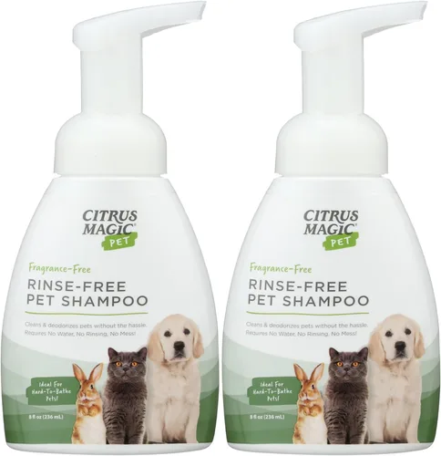 Vista 12 de Citrus Magic Champú para mascotas sin enjuague para mascotas, 8 onzas líquidas