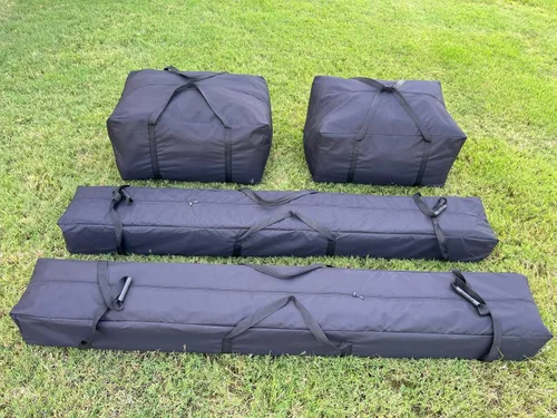 Vista 4 de DELTA Tienda de campaña de polietileno económica de 20 x 20 pies + (2) bolsas largas + (2) bolsas cortas, tiendas de campaña para fiestas, carpas