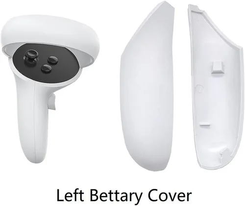 Vista 3 de Cubierta de batería para controlador Oculus Quest 2, accesorios de repuesto VicRole Cubierta de carga para Meta Quest 2 controlador izquierdo