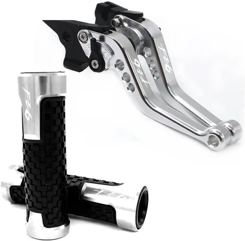Vista 12 de DOUKI Para Yamaha FZ6 FZ 6 FAZER 2004-2010 Manijas de motocicleta Manillar CNC Aluminio Ajustable Palancas de Embrague de Freno (Color: Negro)
