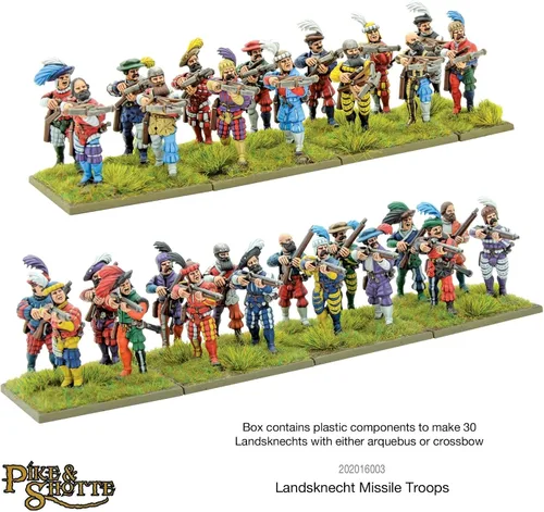 Vista 2 de Warlord Games, Pike y Shotthe - tropas de misiles Landsknecht, Wargaming Miniatures É