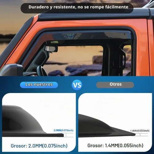 Vista 4 de Nilight Visor de Ventana Compatible con Chevy Silverado 1500/Avalanche 2007 2008 2009 2010 2011 2012 2013 GMC Sierra 1500/Silverado/Sierra
