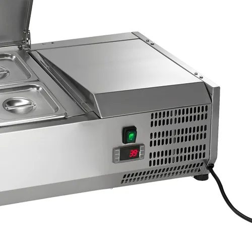 Vista 4 de Arctic Air ACP48 - Mesa refrigerada de 47.25 pulgadas para sándwich/ensalada, acero inoxidable, 115 V
