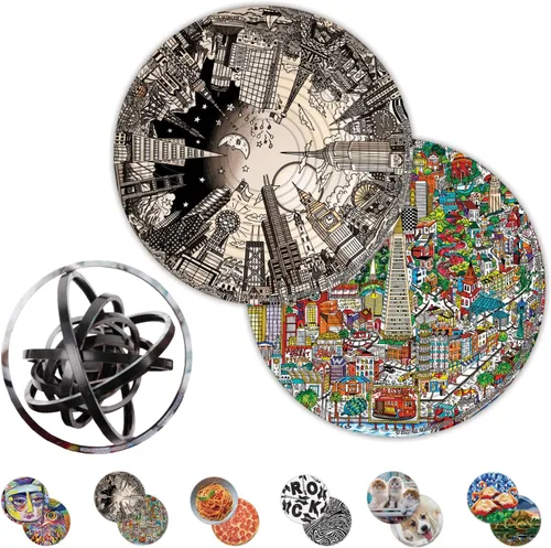 Vista 9 de Spin Flip Puzzle – Abstracto – Girarlo, voltear, Resolverlo! para aquellos que aman el cerebro teasers! Juguete antiestrés para adultos. Gran regalo