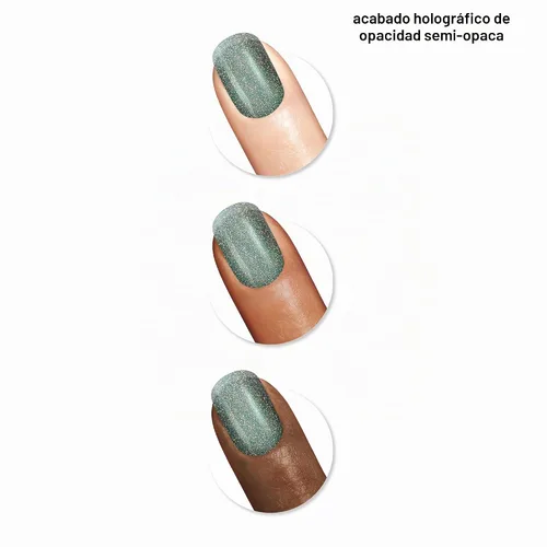 Vista 3 de Sally Hansen Insta-Dri Holo-Glow Esmalte de uñas Secado rápido, larga duración, brillo sin rayas Semi-opaco y brillante 104 All That Shimmers