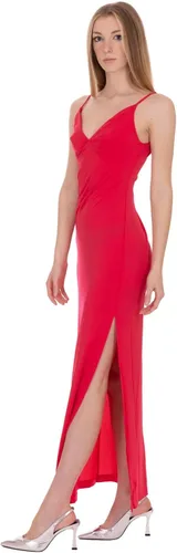 Vista 2 de GUESS Vestido largo Ramsha con micro correas para mujer