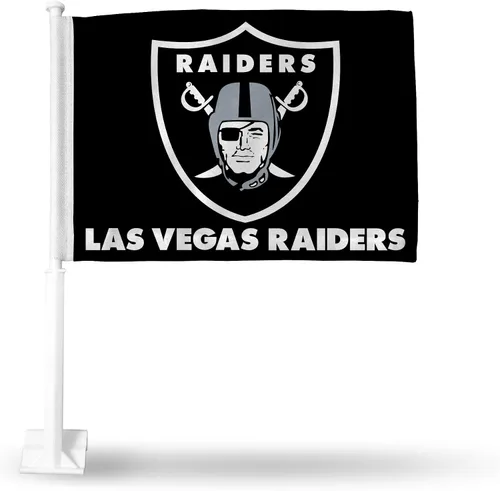 Vista 41 de Rico Industries NFL Double Sided Car Flag - 16" x 19" - Strong Pole That Hooks onto Car/Truck/Automobile