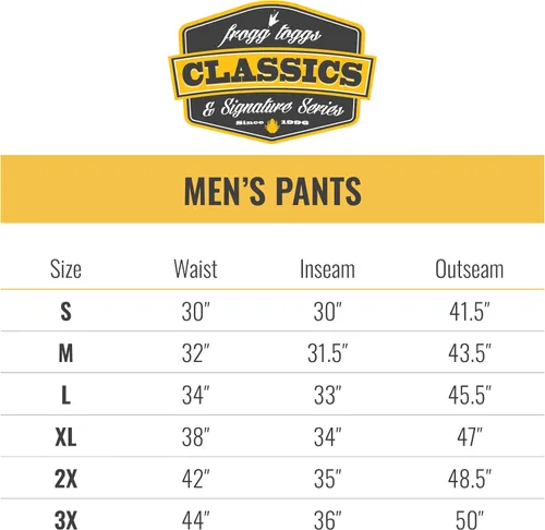 Vista 6 de FROGG TOGGS Men's Classic Pro Action Waterproof Breathable Rain Pant