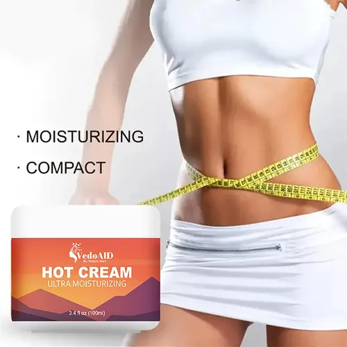 Vista 3 de (1 unidad) Crema reafirmante caliente para mejorar el sudor, tensar la piel y reducir la celulitis loción para estómago, muslos y glúteos, crema
