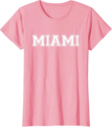 Vista 11 de Camiseta de regalo deportiva estilo universitario Miami Florida, Negro, S