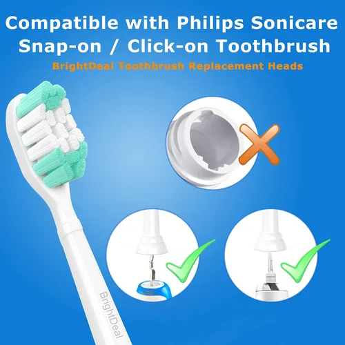 Vista 3 de BrightDeal Cabezales de cepillo de dientes de repuesto para Philips Sonicare ProtectiveClean 4100 5100 6100 DailyClean DiamondClean EasyClean