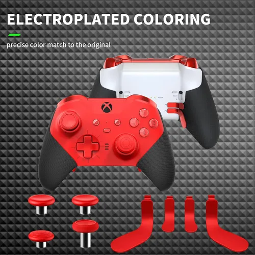 Vista 4 de Elite Series 2 Controller AccessoriesMetal Thumbsticks for Xbox Elite Wireless Controller Series 2Accessories Replacement Include 4 Swap Joysticks