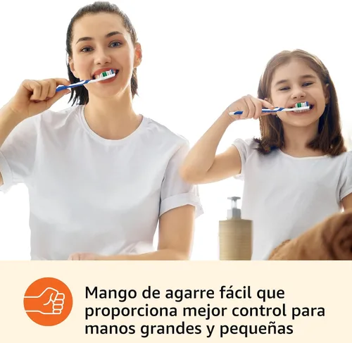 Vista 5 de Amazon Basics Cepillos de dientes Clean Plus, suaves, completos, 10 unidades, 1 paquete (anteriormente Solimo)