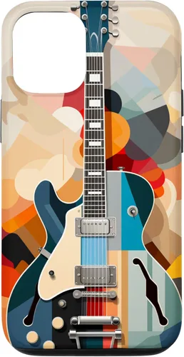 Vista 28 de Electric Guitar Abstract Art Cover Phone Case for iPhone 17