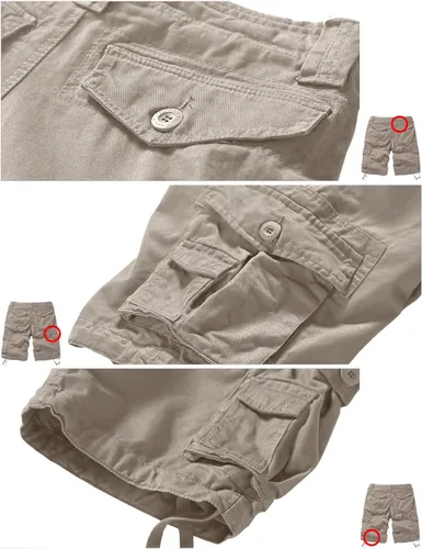 Vista 7 de Match Pantalones cortos Wild Cargo para hombre 3056 Albaricoque
