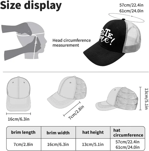 Vista 4 de devor Dad Hat Bite Me Baseball Cap for Women Graphic Denim Baseball Cap Adjustable