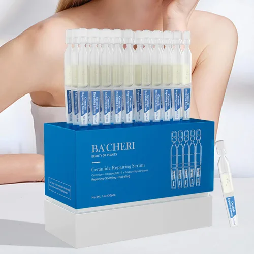 Vista 6 de Suero de ampolla de ceramida con ácido hialurónico, péptido, hidratante y antienvejecimiento, suero facial de reparación de barrera cutánea