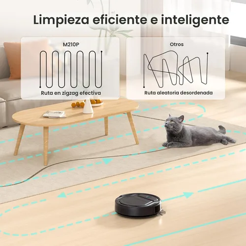 Vista 5 de Lefant Robot aspirador y control remoto M210 Pro