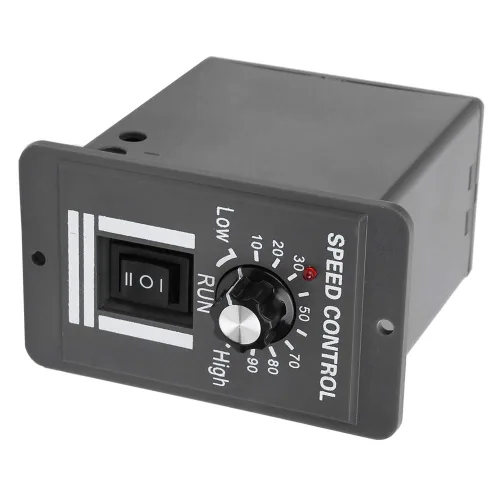 Vista 9 de Controlador de velocidad del motor DC 12-60V 10A, regulador de velocidad del motor eléctrico de marcha atrás hacia adelante Controlador de velocidad