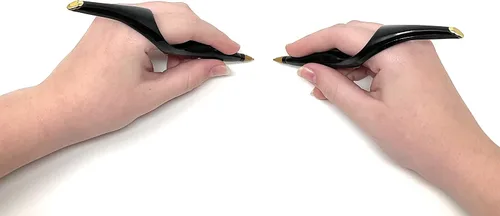 Vista 3 de Grandee Ring Pen Bolígrafo ergonómico con 2 recambios (tinta negra)