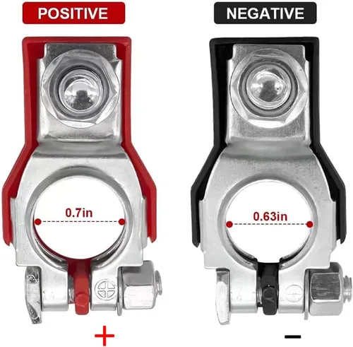 Vista 3 de Kit de repuesto positivo y negativo de terminal de batería compatible con Nissan Altima Maxima Rouge Sentra Murano Infiniti Toyota Lexus Reemplazo #