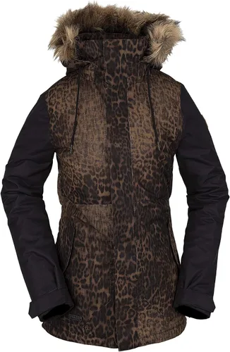 Vista 8 de Volcom Chaqueta con capucha para mujer, con aislamiento para snowboard, esquí, invierno Bálsamo S4