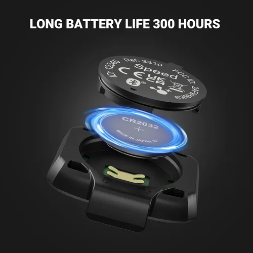 Vista 7 de COOSPO Speed/Cadence Sensor BK9 for Indoor/Outdoor Cycling, Bluetooth 5.0 ANT+ Wireless Cycling RPM Cadence Speed Sensor BK9S Velocidad
