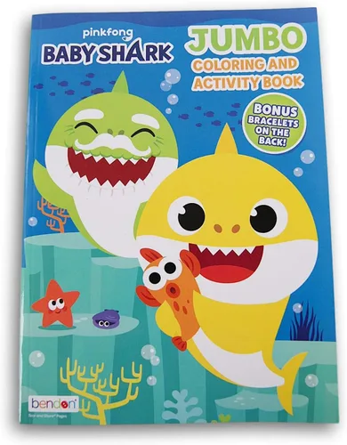 Vista 5 de Coloring Books Pinkfong Baby Shark - Libro jumbo (80 páginas)