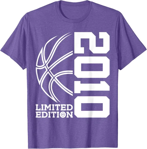 Vista 6 de Camiseta de baloncesto de 13 cumpleaños edición limitada 2010, Negro