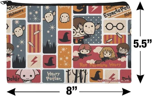Vista 4 de GRAPHICS & MORE Harry Potter - Bolsa organizadora de maquillaje con diseño de Chibi