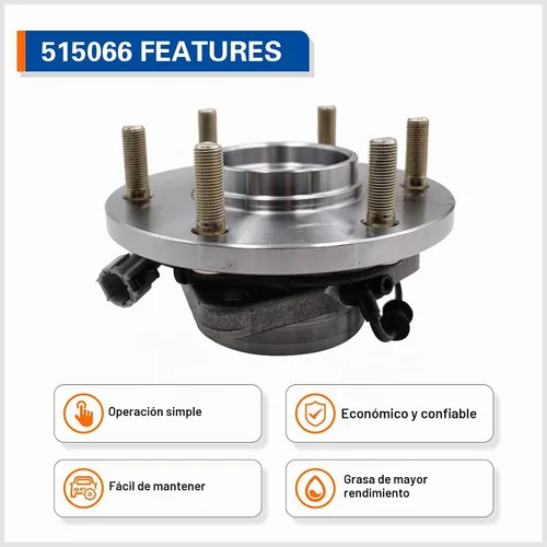 Vista 4 de MACEL 515066 Conjunto de cojinete de cubo de rueda delantera