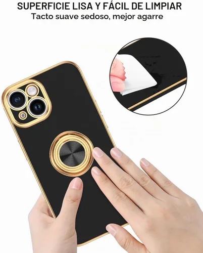 Vista 7 de BENTOBEN Funda compatible con iPhone 15, funda para teléfono iPhone 15, ajuste delgado, soporte de anillo de 360°, soporte magnético para automóvil