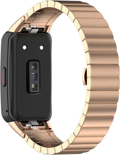Vista 6 de FitTurn Correa de reloj compatible con Huawei Band 6, Huawei Honor Band 6/7, correa de metal de repuesto para Huawei Honor Band pulsera ajustable