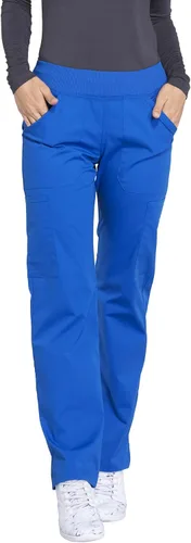 Vista 18 de Pantalones quirúrgicos Workwear Professionals para mujer, pantalón cargo sin cierre, elástico suave, WW170 Negro