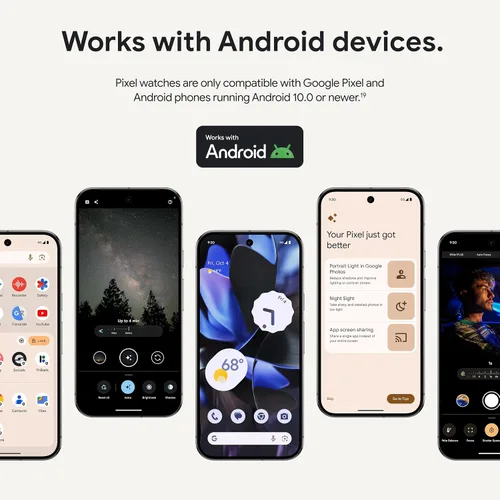 Vista 12 de [Usado] Google Pixel Watch 3 modelo 2024, reloj Android de 1.61 pulgadas (41 mm) con seguimiento de frecuencia cardíaca, Fitbit Advanced Running