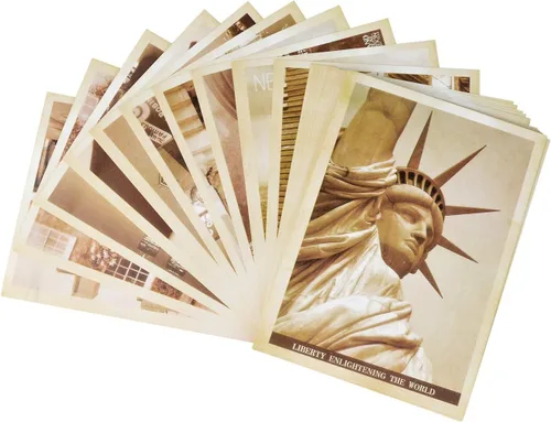 Vista 2 de Dxhycc 32 tarjetas postales de viaje antiguas retro vintage para coleccionar la pena