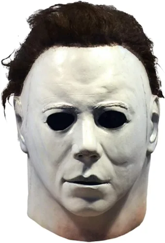 Vista 2 de Máscaras de Michael Myers, máscara de terror para Halloween, fiesta de disfraces de látex