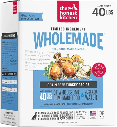 Vista 11 de Alimento para Perro con Escasos Ingredientes Deshidratados Moderados de Honest Kitchen