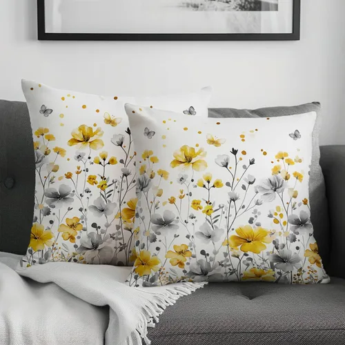 Vista 118 de Juego de 2 fundas de almohada de 16 x 16 pulgadas, diseño patriótico de bandera estadounidense con estrellas para exteriores, estilo casa de campo