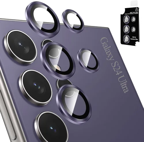 Vista 14 de Tensea Protector de lente de cámara Samsung Galaxy S22 Ultra, protector de pantalla de vidrio templado 9H, anillo individual de metal para S22 Ultra