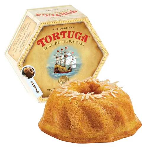 Vista 18 de Tortuga - Paquete de regalo de surtido de pasteles de ron caribeño de 4 onzas