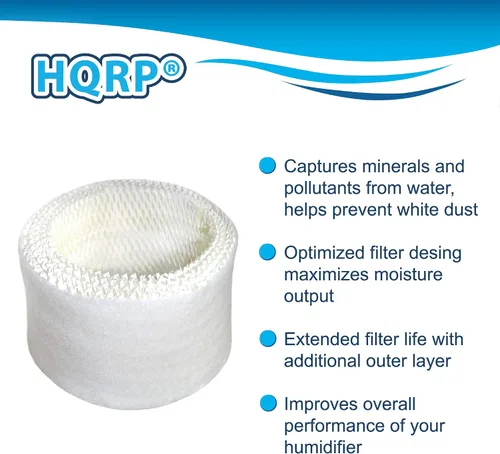 Vista 2 de HQRP Paquete de 3 filtros compatibles con Honeywell HCM-600 Series HCM-630 HCM-631 HCM-632 HCM-635 HCM-645 HCM-646 HCM-650 QuietCare Humidificador