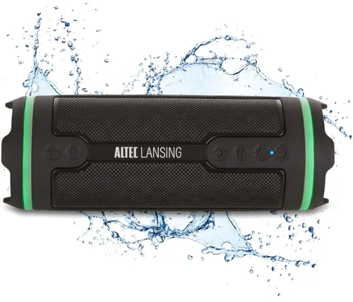 Vista 10 de Altec Lansing HydraMOTION 2.0 Altavoz Bluetooth Inalámbrico, Batería de 16H, Luces RGB, Carga Rápida USB-C, Altavoz Bluetooth Resistente al Agua