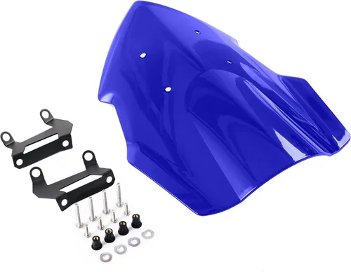 Vista 5 de Parabrisas azul compatible con Yamaha MT07 2018 2019 2020 parabrisas ABS plástico deflector de parabrisas