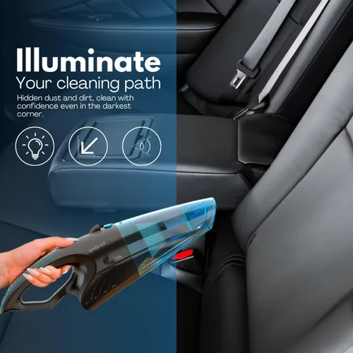 Vista 3 de Aspiradora de mano recargable inalámbrica: potente aspiradora de automóvil de 13000 PA con la mejor succión, mini limpiador ligero para el hogar