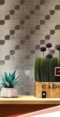 Vista 6 de XUANINY 7 hojas de azulejos metálicos para salpicaduras de muro, autoadhesivas, múltiples formas, mosaico de aluminio 3D, adhesivo de pared